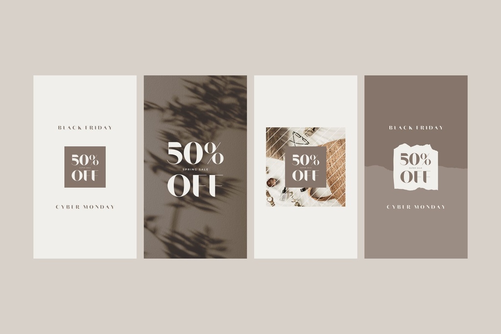 インスタ投稿&ストーリーズ対応セールスプロモーションテンプレート  for Canva