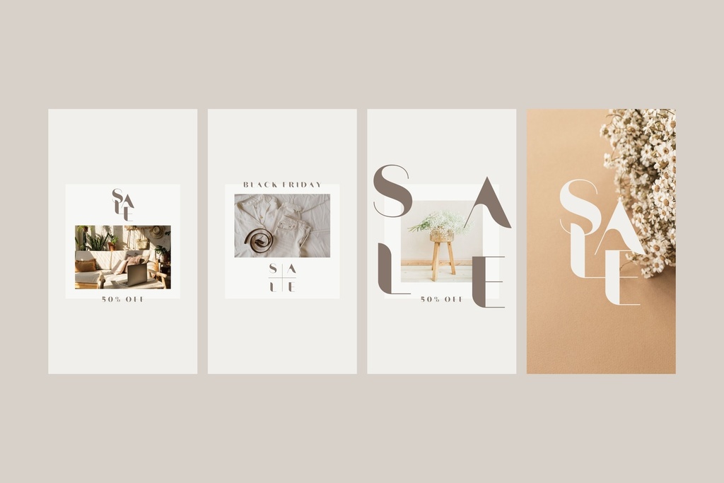 インスタ投稿&ストーリーズ対応セールスプロモーションテンプレート  for Canva