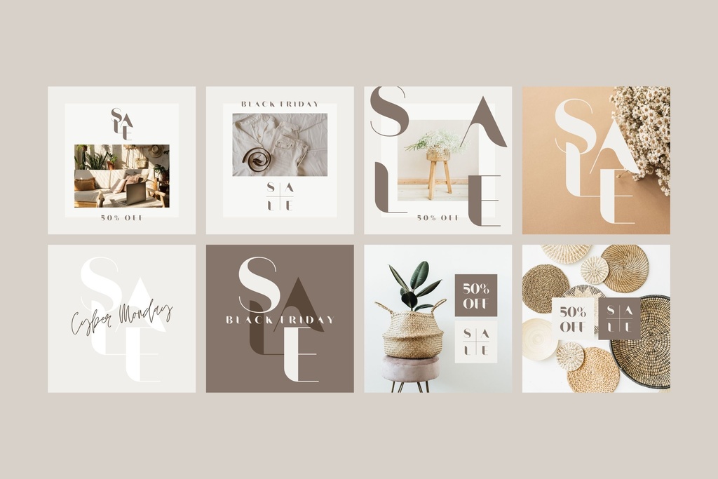 インスタ投稿&ストーリーズ対応セールスプロモーションテンプレート  for Canva