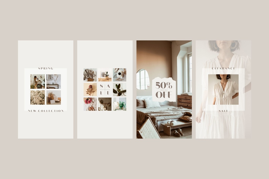 インスタ投稿&ストーリーズ対応セールスプロモーションテンプレート  for Canva