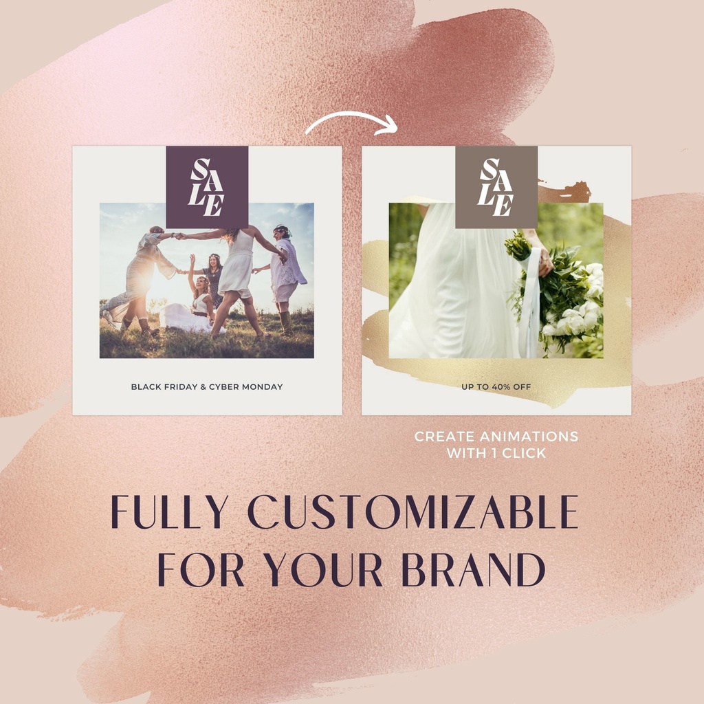 Boho - インスタ投稿&ストーリー対応セールスプロモーションテンプレート for Canva