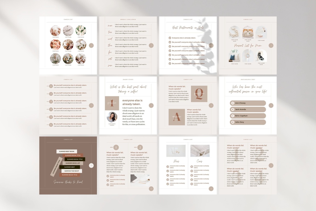 インスタグラムテンプレートCanva - 72点投稿サイズ正方形