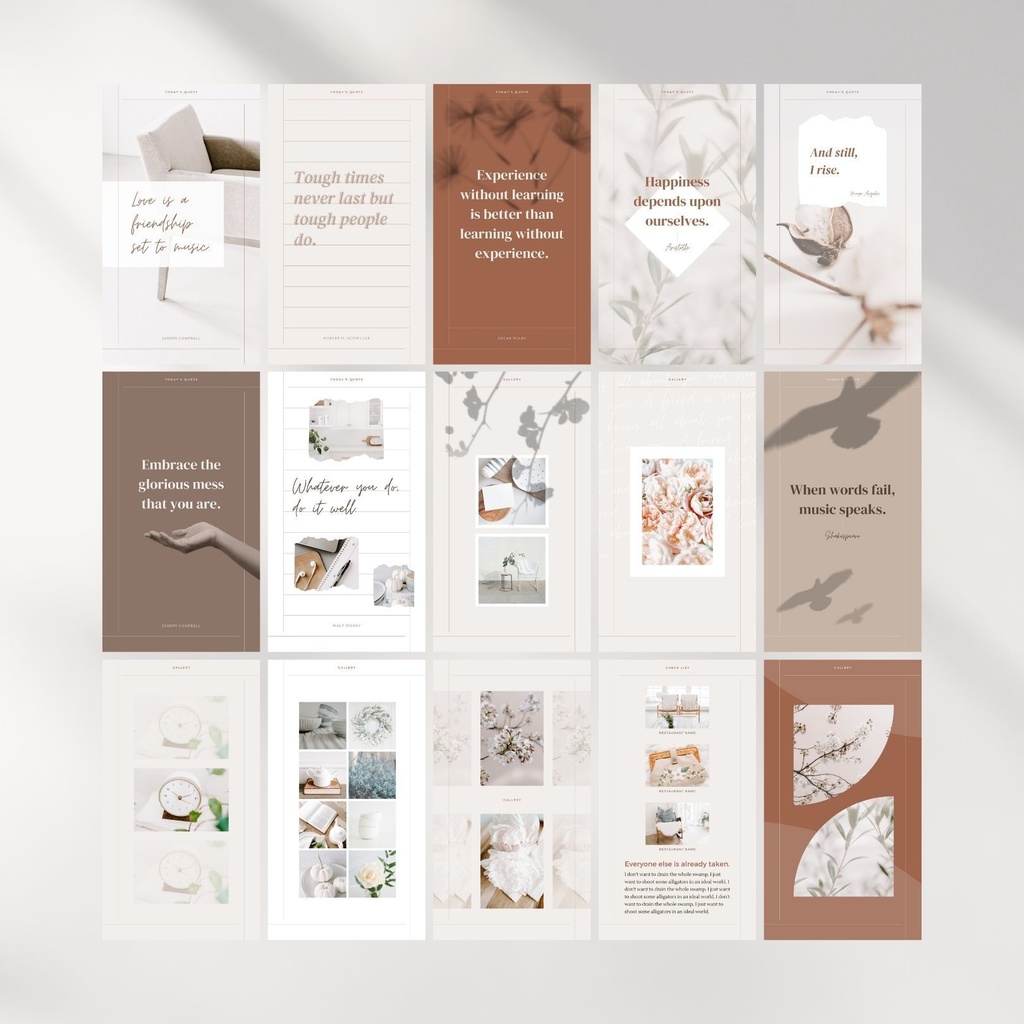 インスタグラムテンプレートCanva - 74点ストーリーサイズ長方形