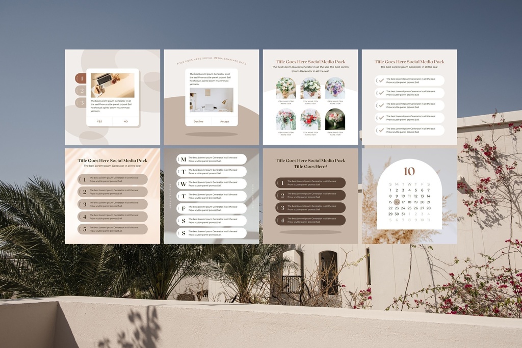 インスタグラム投稿テンプレートCanva100点セット - Shadow