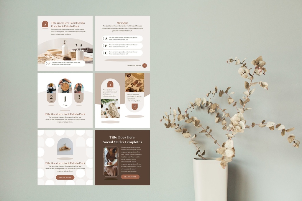 インスタグラム投稿テンプレートCanva100点セット - Shadow