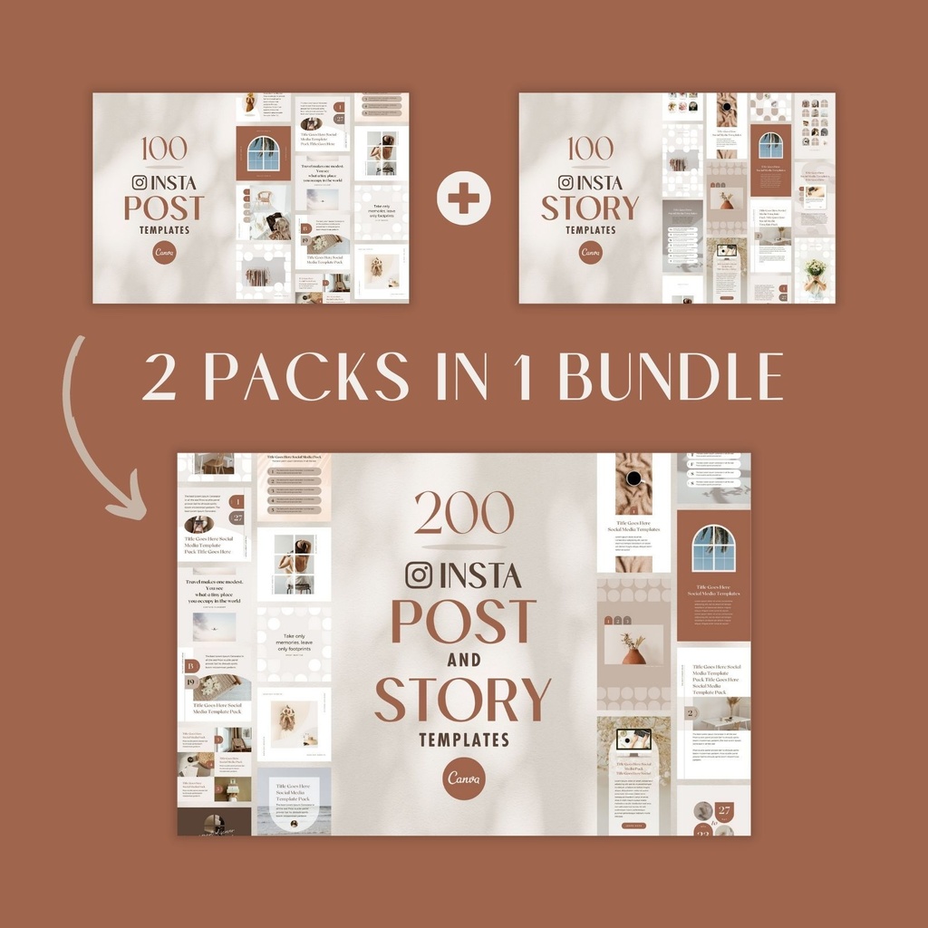 インスタグラム投稿テンプレートCanva100点セット - Shadow