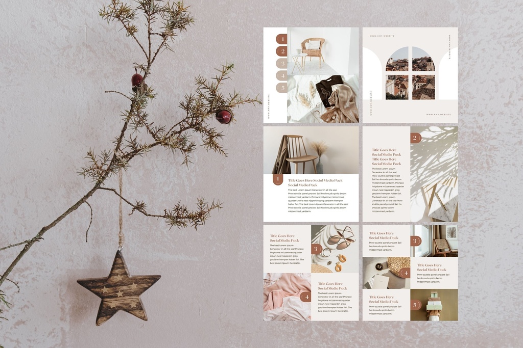 インスタグラム投稿テンプレートCanva100点セット - Shadow