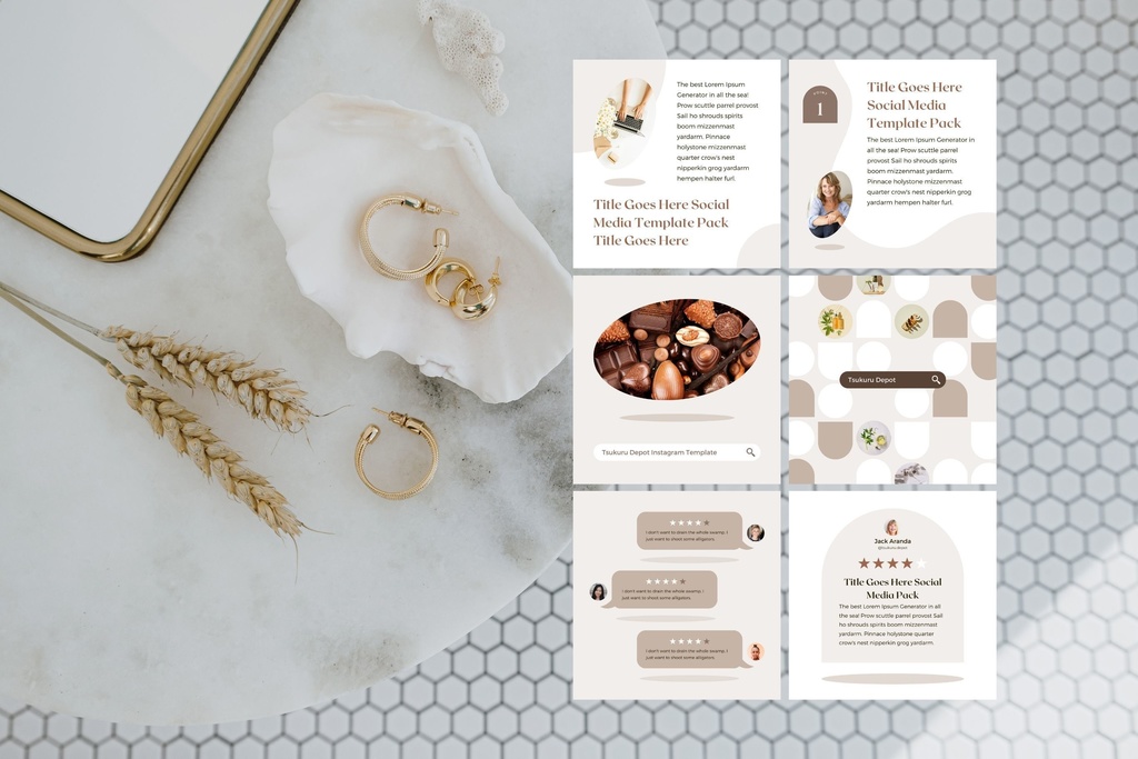 インスタグラム投稿テンプレートCanva100点セット - Shadow