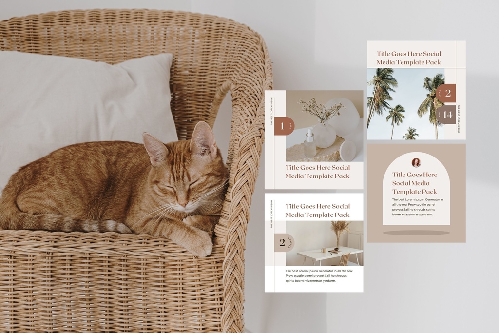 インスタグラム投稿テンプレートCanva100点セット - Shadow