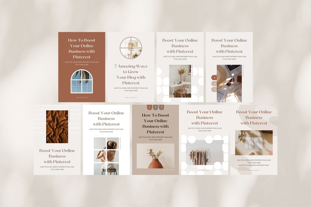 ピンタレストテンプレートCanva72点セット - Shadow