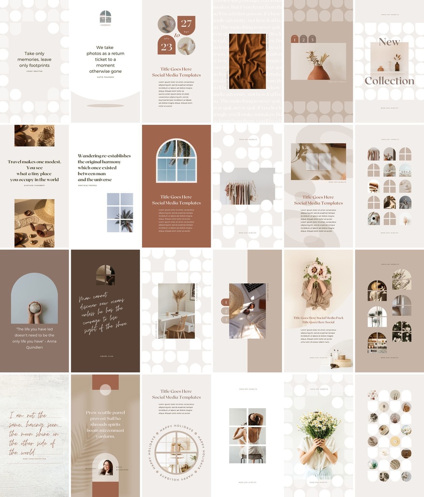 インスタグラム投稿&ストーリーテンプレートCanva300点セット - Shadow