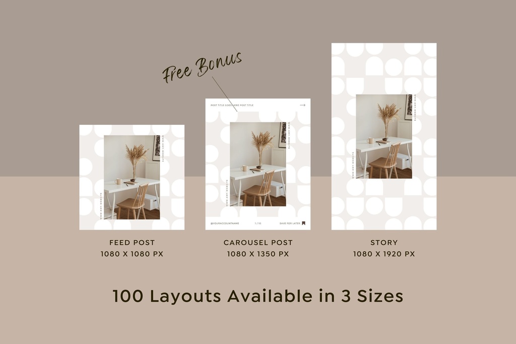 インスタグラム投稿&ストーリーテンプレートCanva300点セット - Shadow