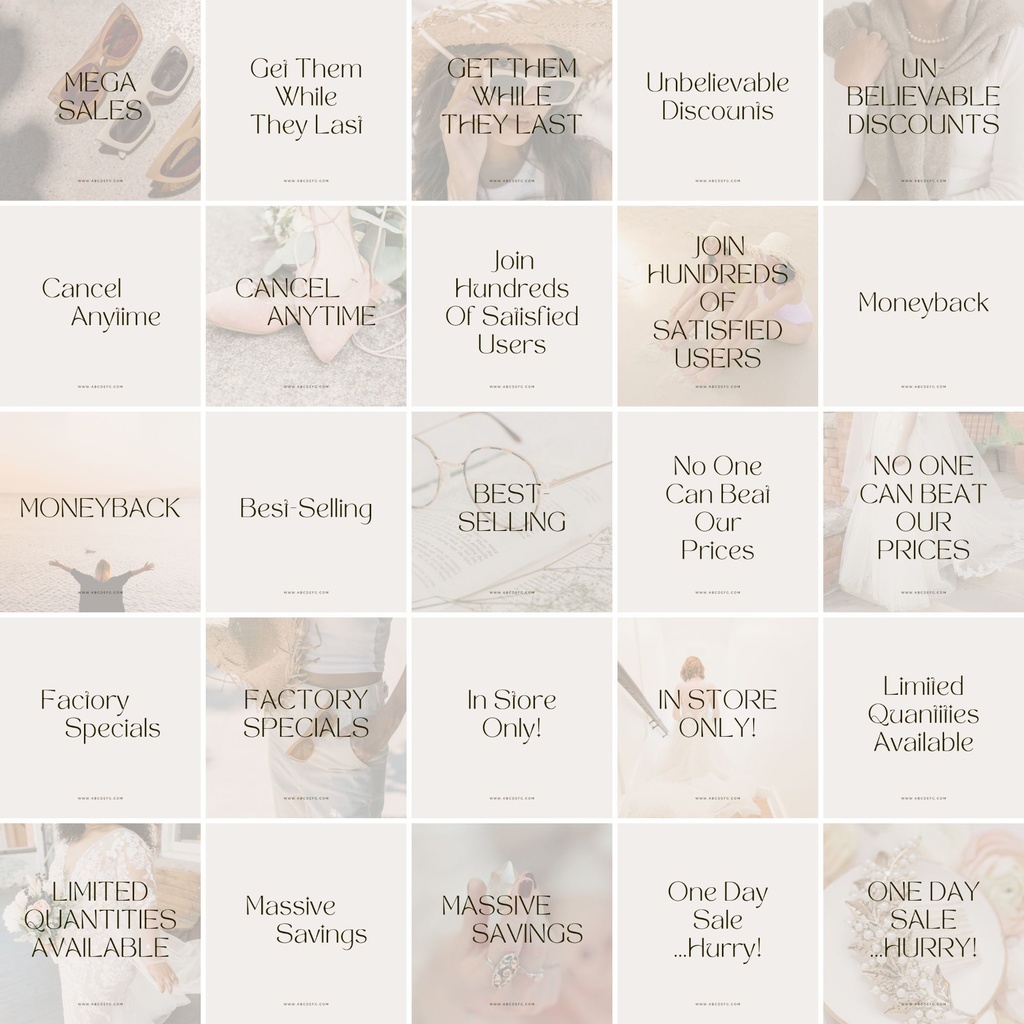 インスタグラム投稿テンプレートCanva100点セット - セールスフレーズ