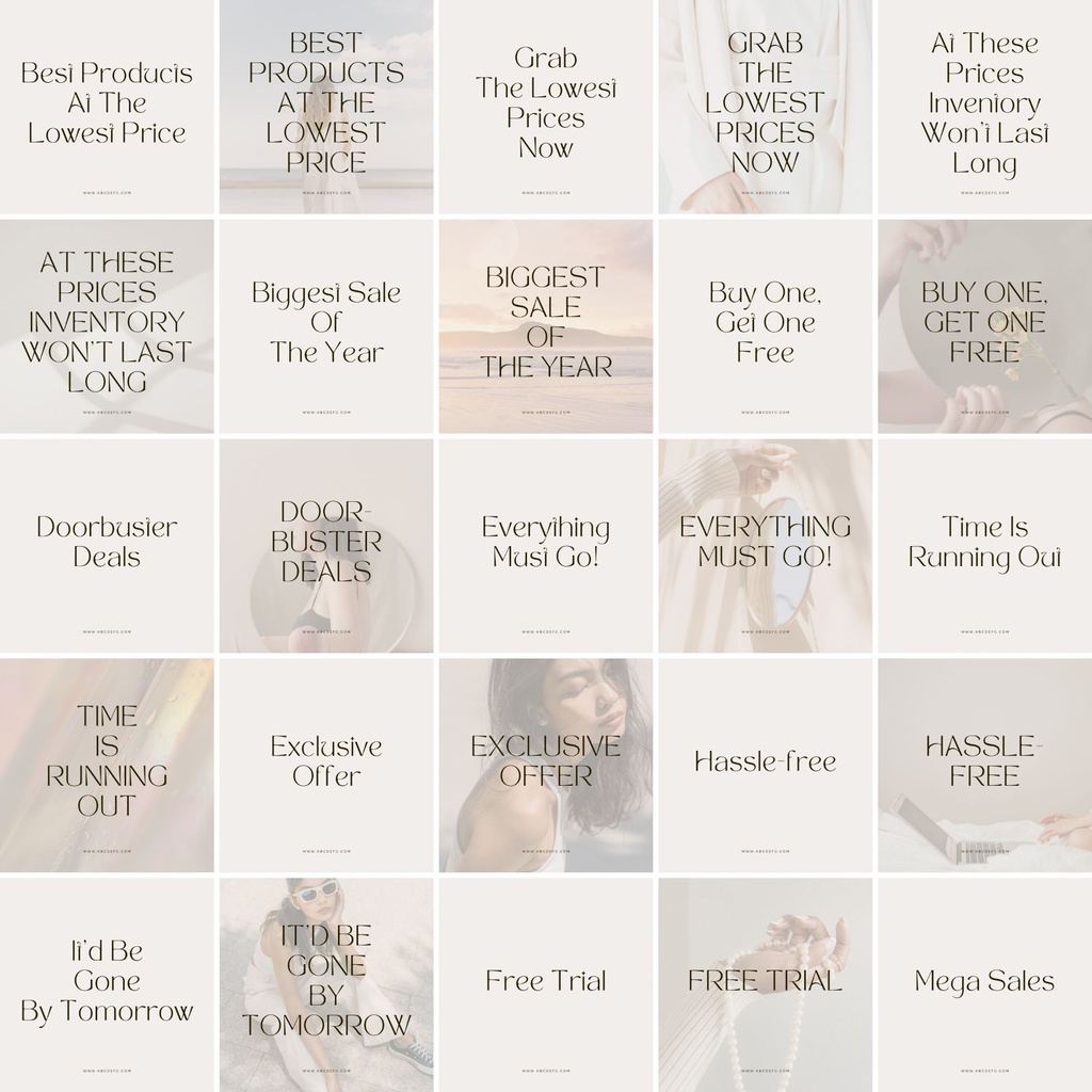 インスタグラム投稿テンプレートCanva100点セット - セールスフレーズ