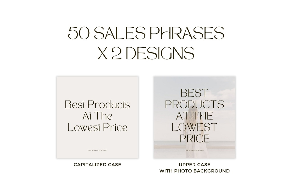 インスタグラム投稿テンプレートCanva100点セット - セールスフレーズ