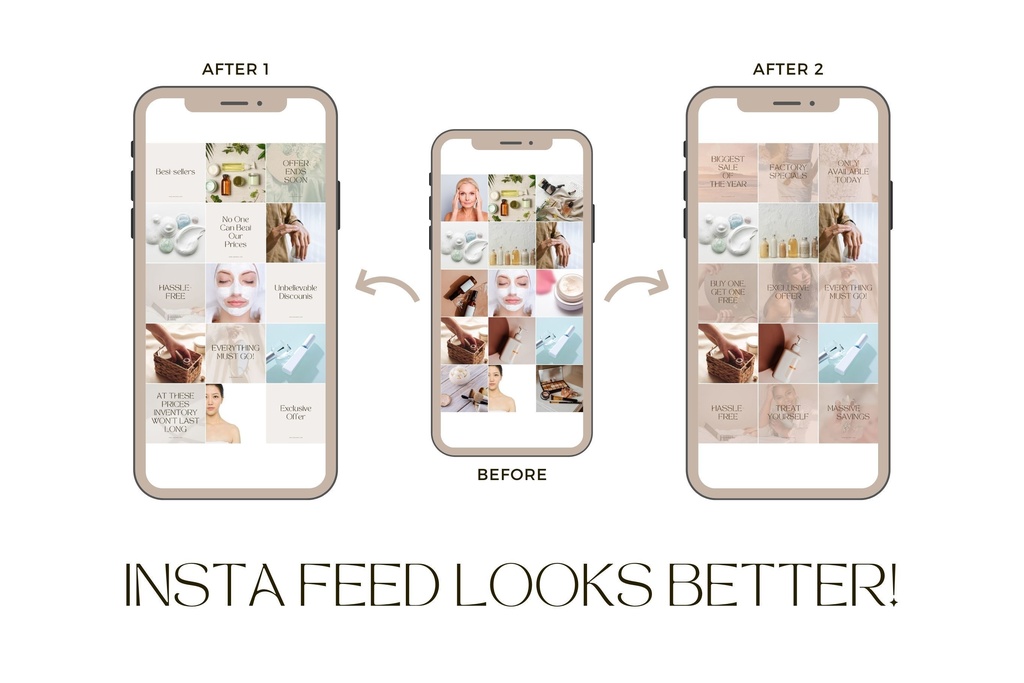 インスタグラム投稿テンプレートCanva100点セット - セールスフレーズ