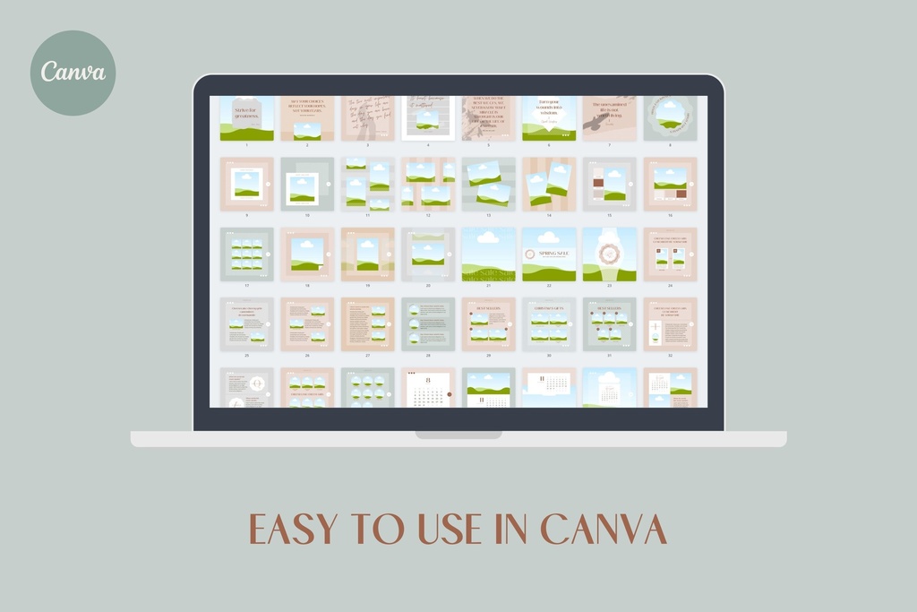 インスタグラム投稿テンプレートCanva100点セット - Dot