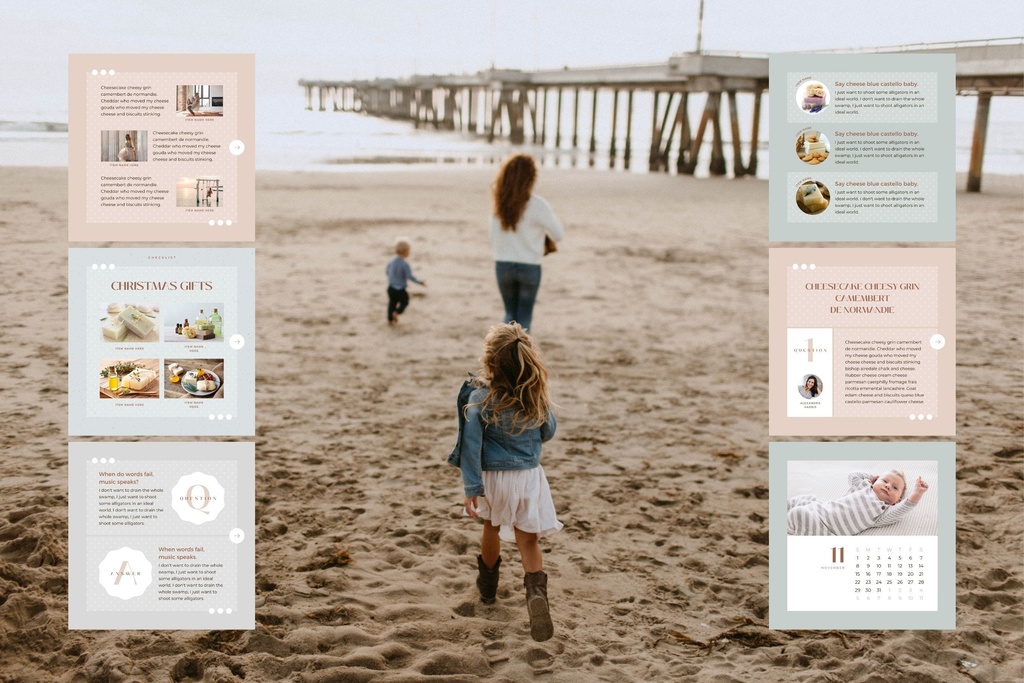 インスタグラム投稿テンプレートCanva100点セット - Dot