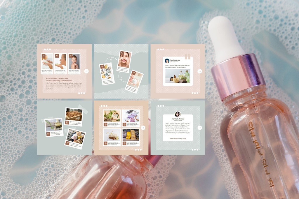 インスタグラム投稿テンプレートCanva100点セット - Dot