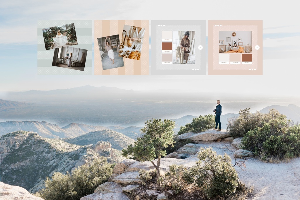 インスタグラム投稿テンプレートCanva100点セット - Dot