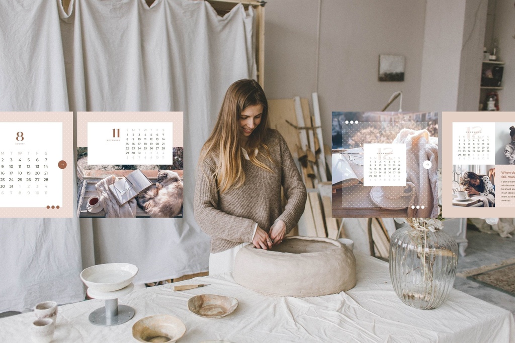 インスタグラム投稿テンプレートCanva100点セット - Dot