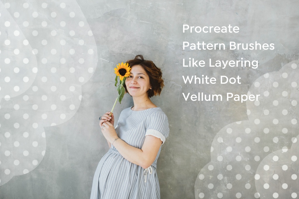 Procreateパターンブラシ20種セット - ドット柄ワックスペーパー風【無料サンプルあり】