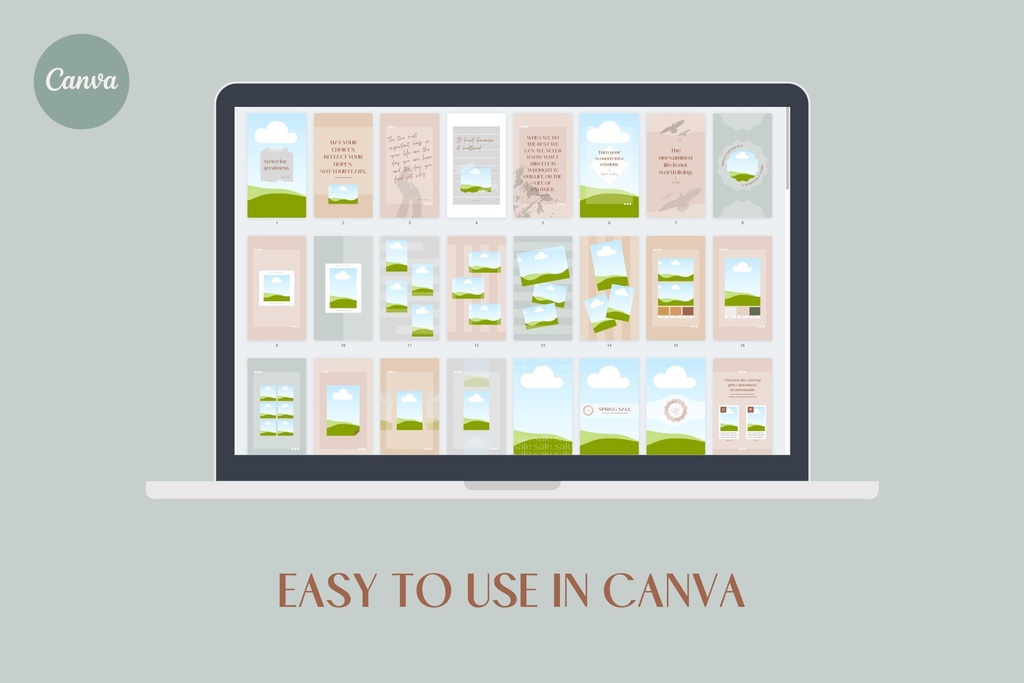 インスタグラムストーリーテンプレートCanva100点セット - Dot