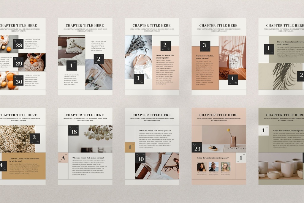 A4&USレター縦位置eBookテンプレートCanva76点セット – カレンダー