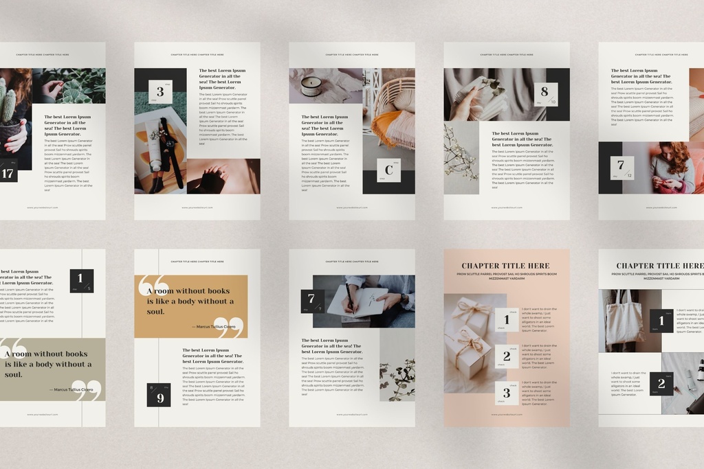 A4&USレター縦位置eBookテンプレートCanva76点セット – カレンダー