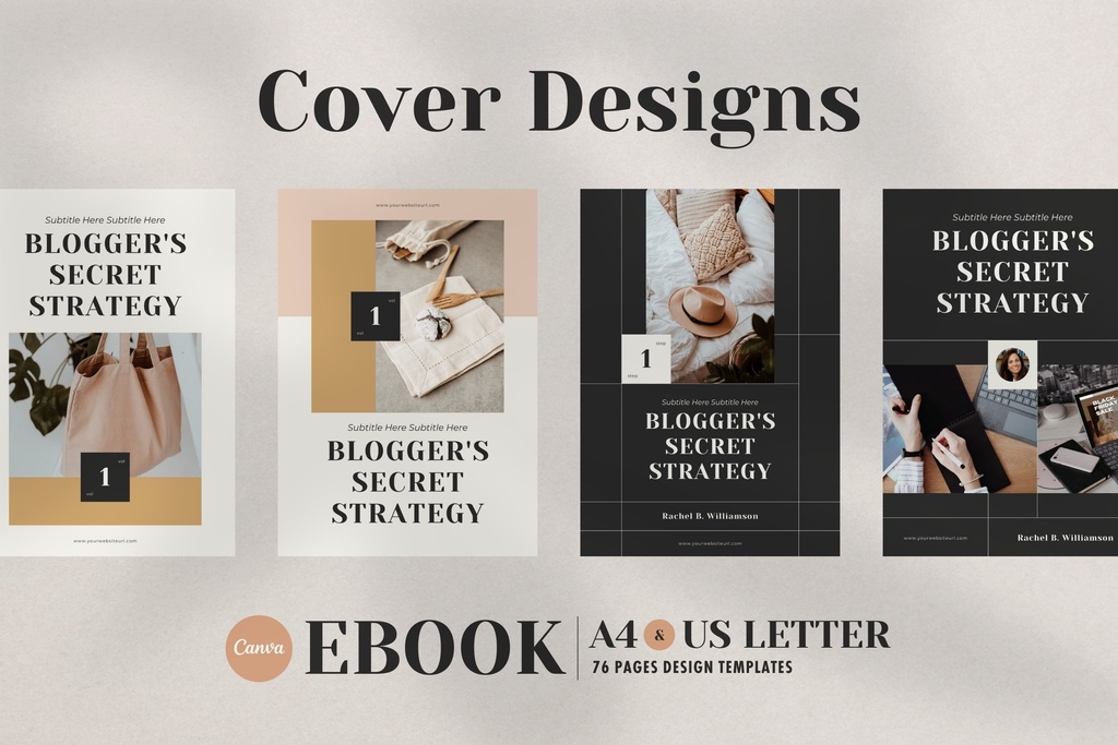 A4&USレター縦位置eBookテンプレートCanva76点セット – カレンダー