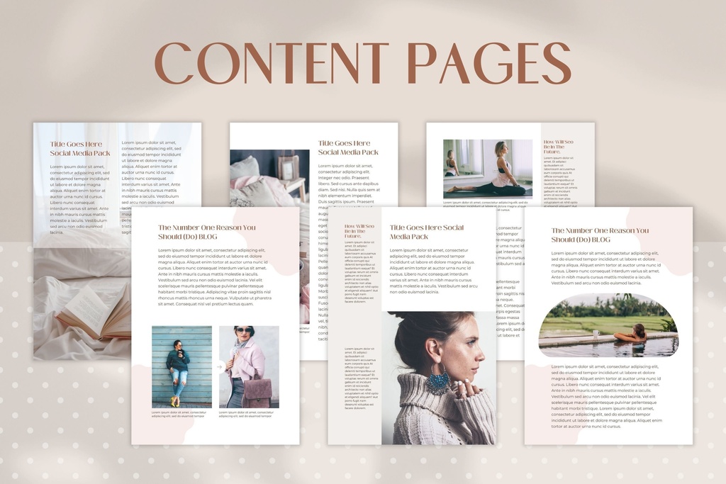 A4&USレター縦位置eBookテンプレートCanva72点セット – Dot