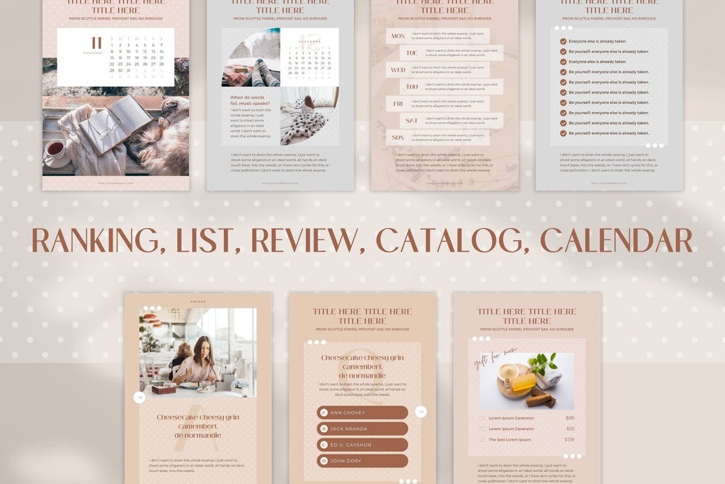 A4&USレター縦位置eBookテンプレートCanva72点セット – Dot