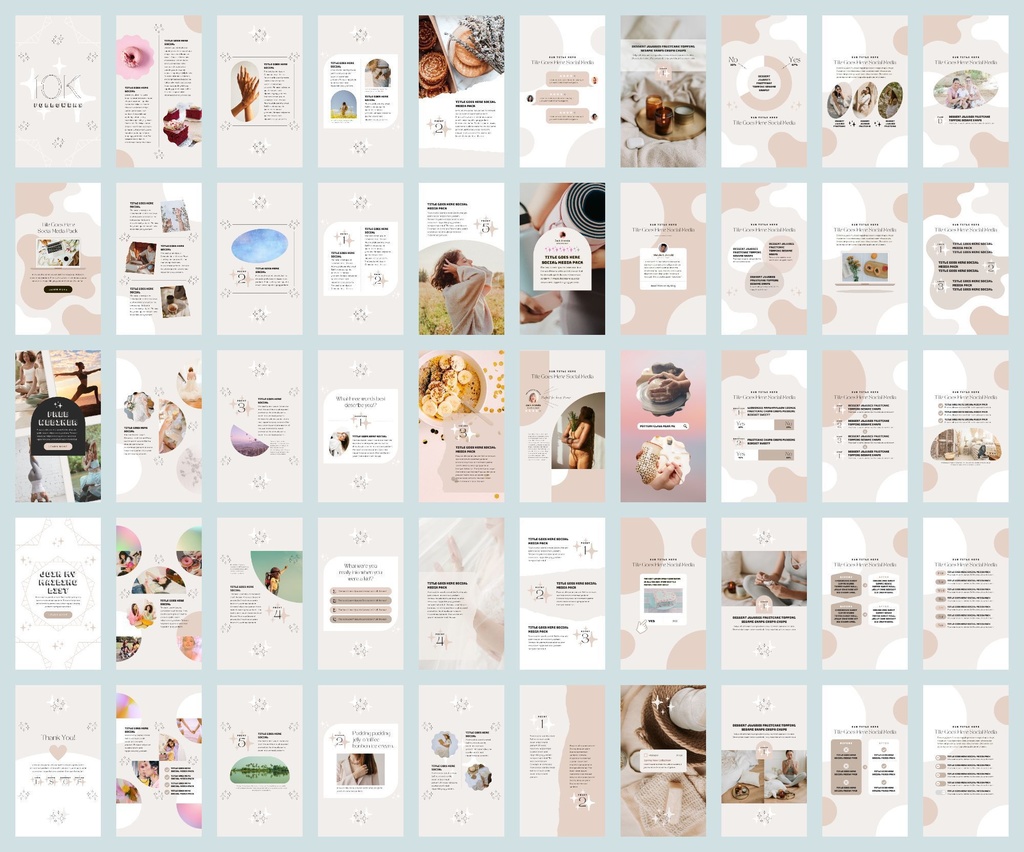 インスタグラムテンプレートCanva投稿&ストーリー300点セット - Shine