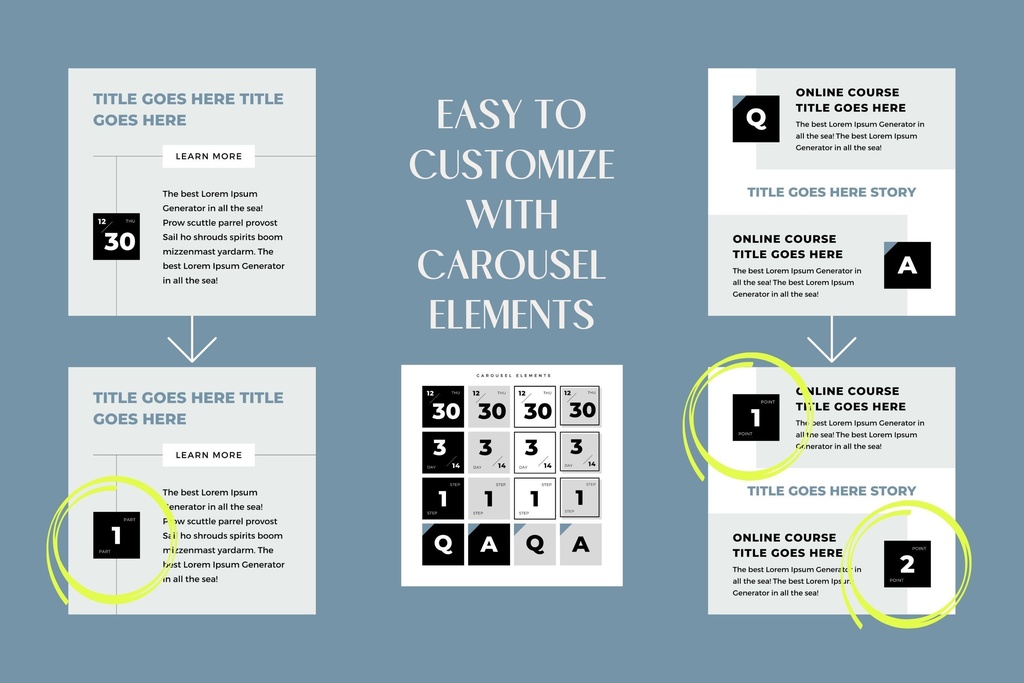 インスタグラムテンプレートCanva投稿&ストーリー168点セット - Zen
