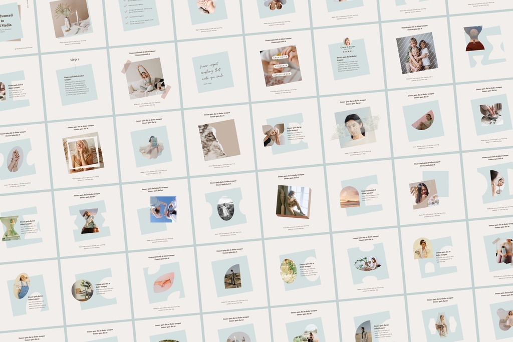 インスタグラムテンプレートCanva投稿&ストーリー300点セット - Wabi-sabi