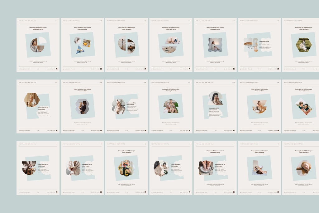 インスタグラムテンプレートCanva投稿&ストーリー300点セット - Wabi-sabi