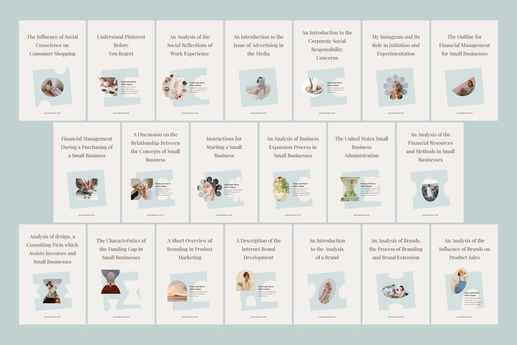 ピンタレストテンプレートCanva200点セット - Wabi-sabi