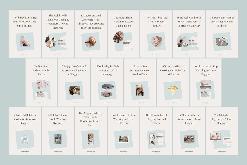 ピンタレストテンプレートCanva200点セット - Wabi-sabi