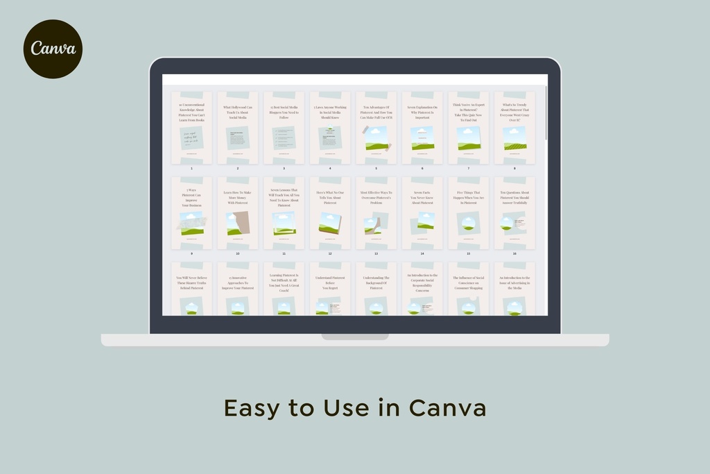 ピンタレストテンプレートCanva200点セット - Wabi-sabi