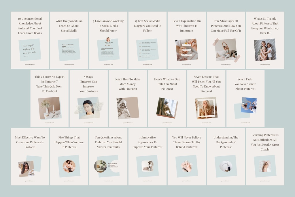 ピンタレストテンプレートCanva200点セット - Wabi-sabi