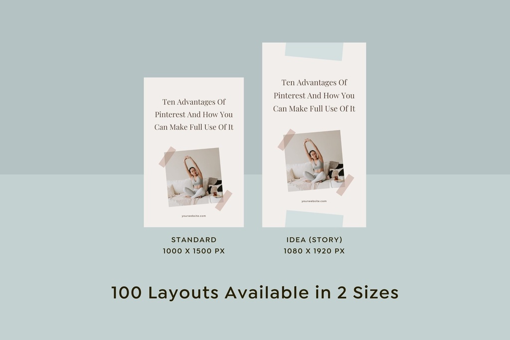 ピンタレストテンプレートCanva200点セット - Wabi-sabi