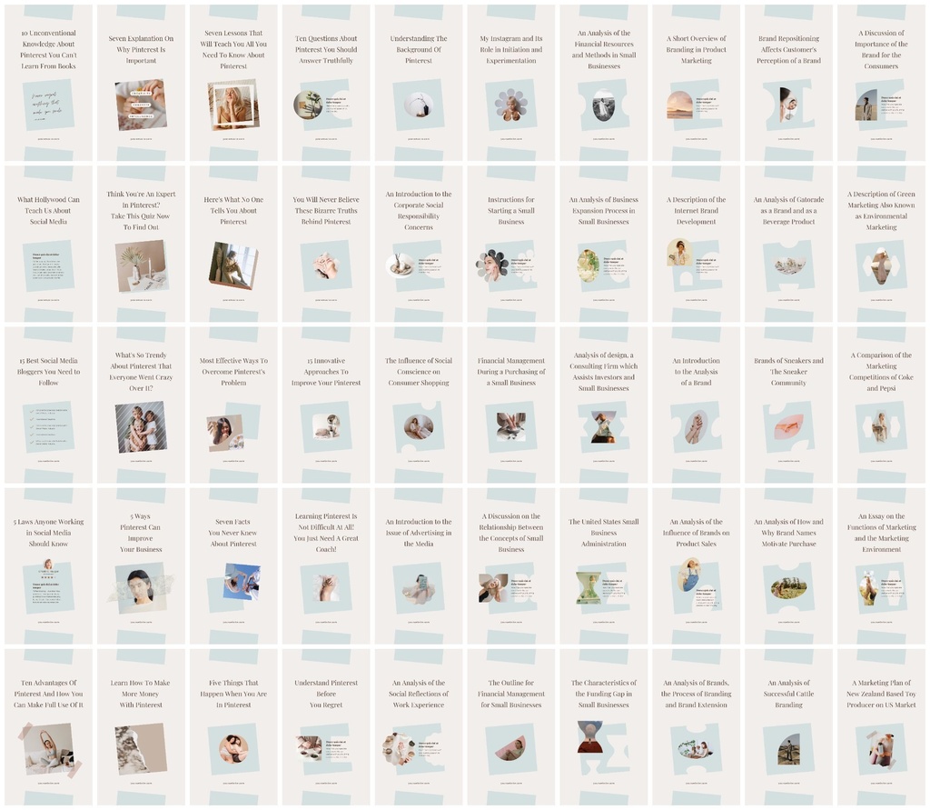 インスタグラム&ピンタレストテンプレートCanva500点セット - Wabi-sabi