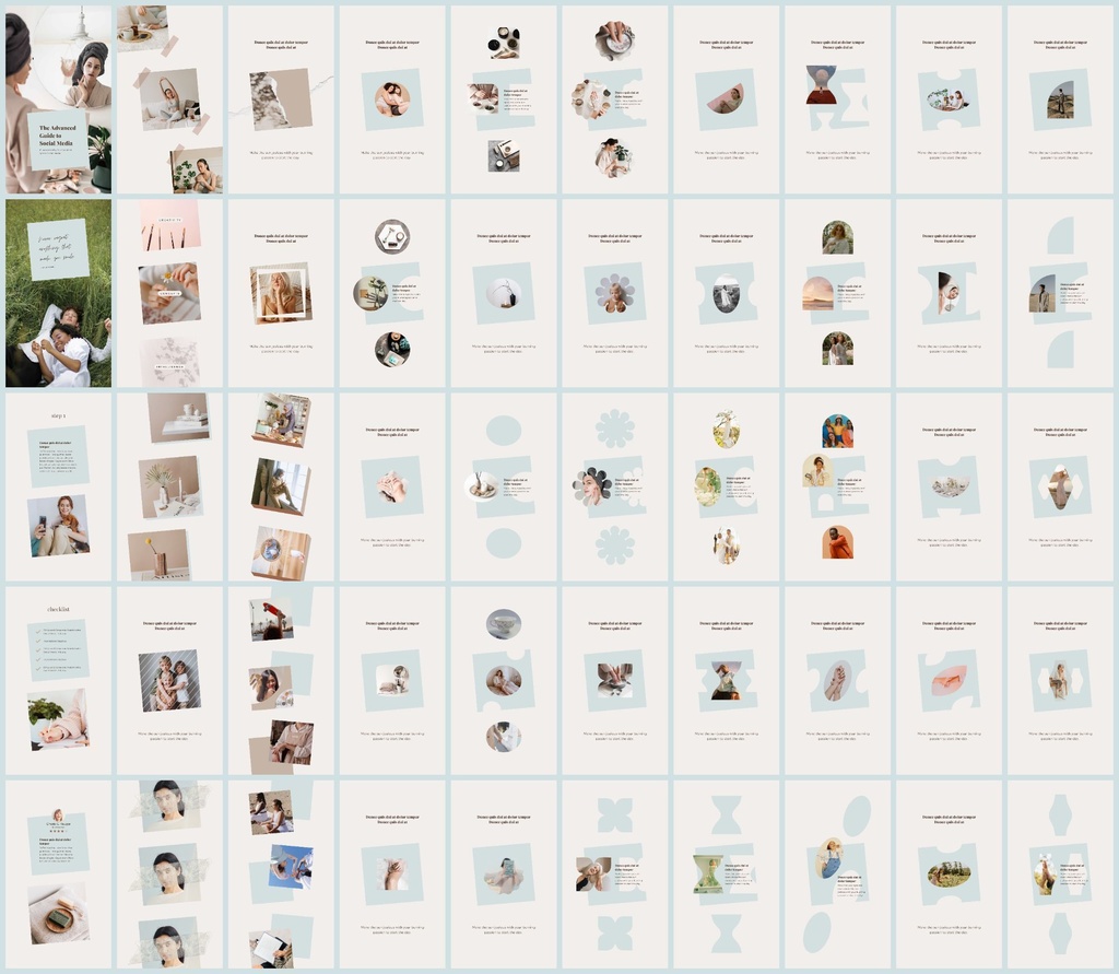 インスタグラム&ピンタレストテンプレートCanva500点セット - Wabi-sabi