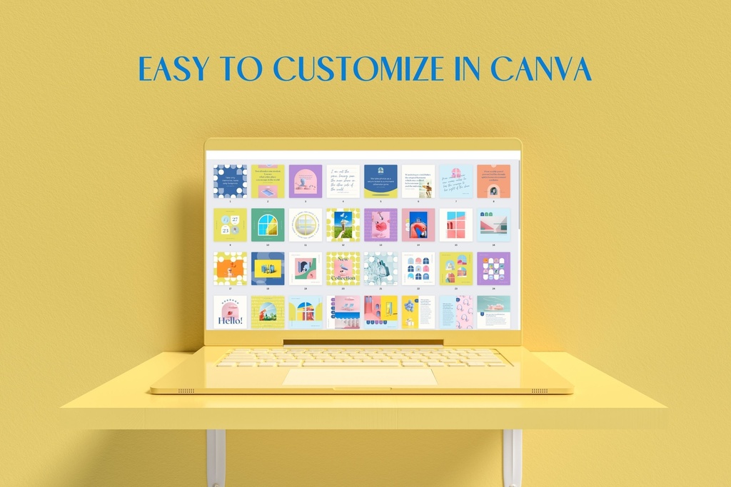 インスタグラムテンプレートCanva投稿サイズ100点セット - Sun