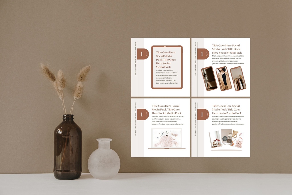 インスタグラムテンプレートCanvaカルーセル投稿サイズ36点セット - Shadow A