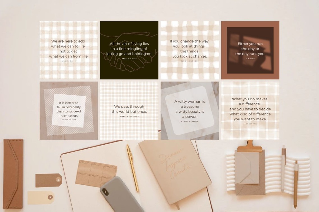 インスタグラム投稿&ストーリーCanvaテンプレート300点セット - Hand