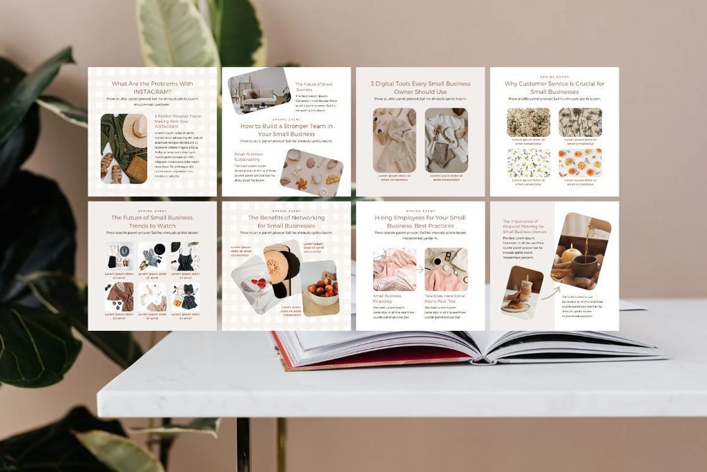 インスタグラム投稿&ストーリーCanvaテンプレート300点セット - Hand