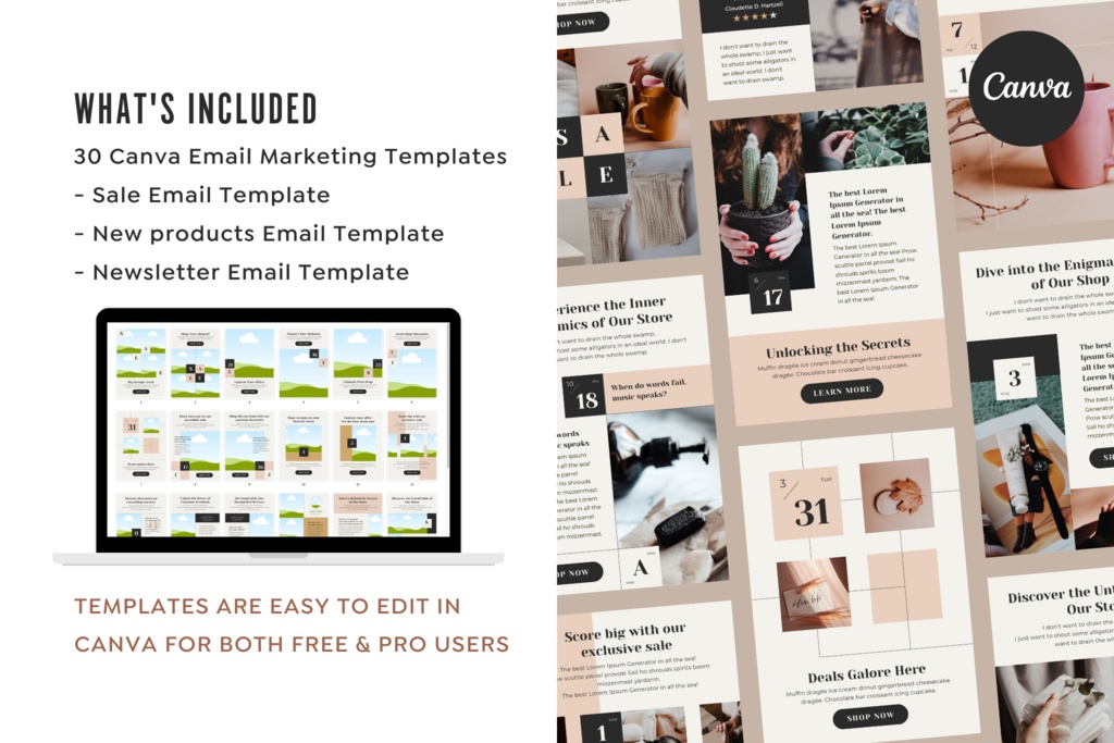Canva Email Templates Calendar