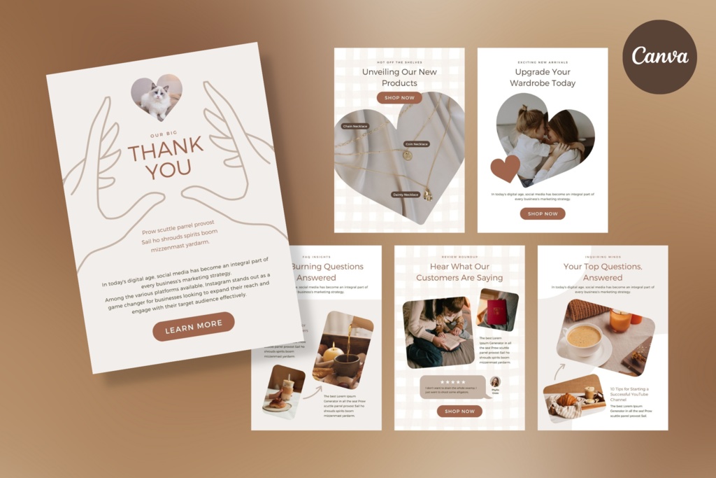 Canva Email Templates Hand