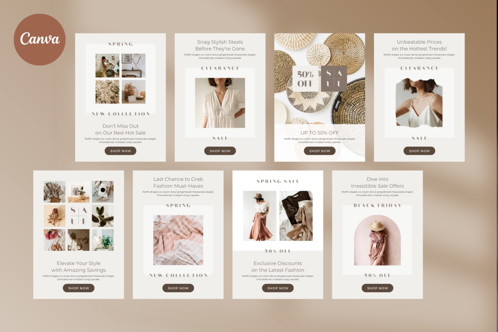 Canva Email Templates Mocha